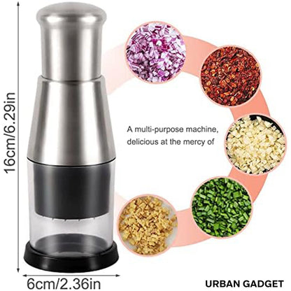 Stainless Steel Press-Down Food Chopper – product image 6