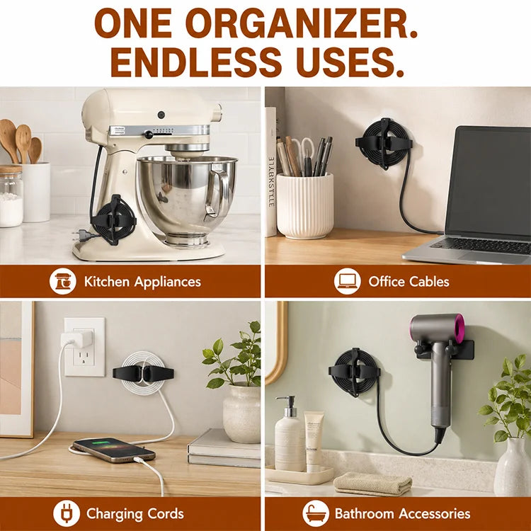 Stick-On Appliance Cord Organizers – 4 Pack – product image 5