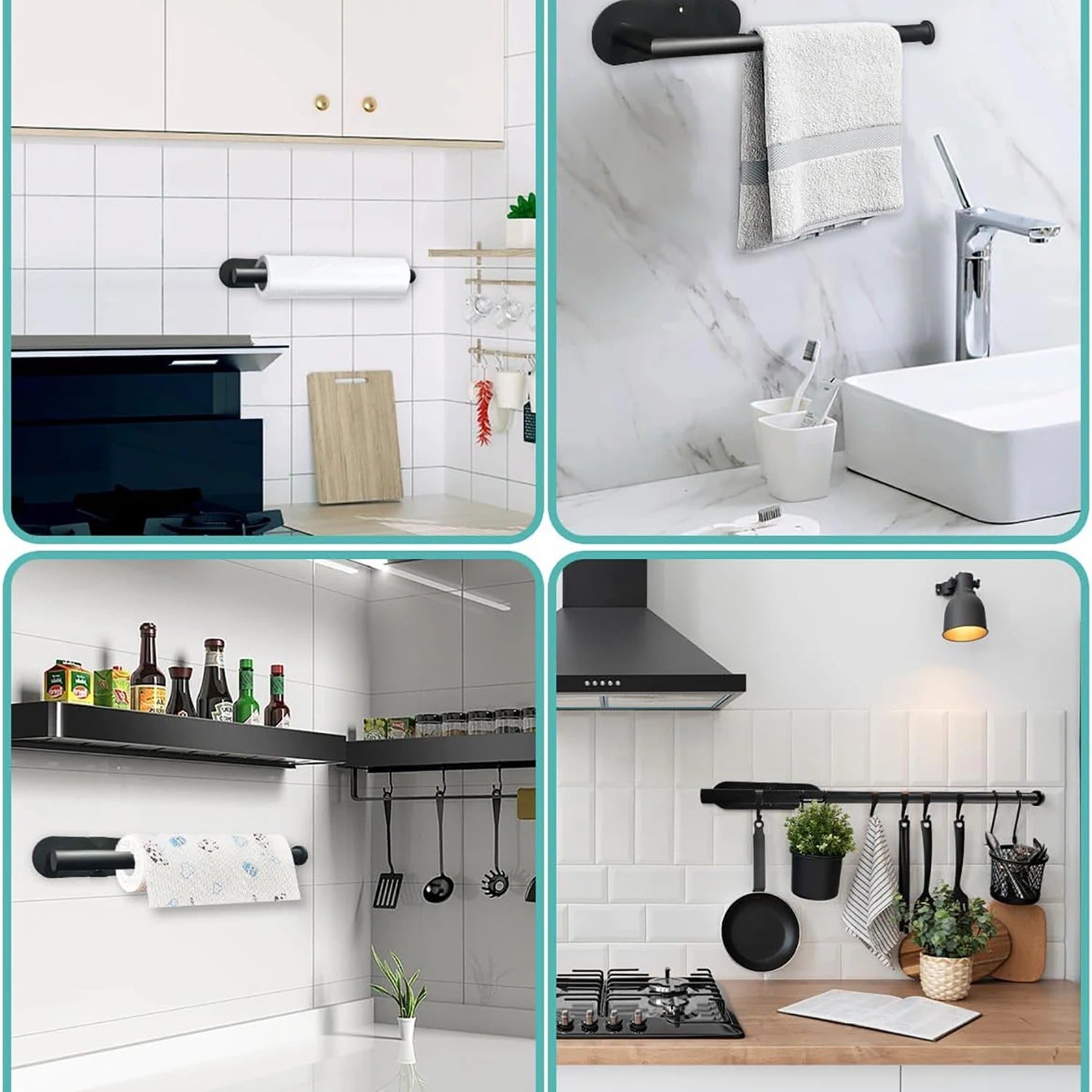 No-Drill Under-Cabinet Paper Towel Holder – product image 3