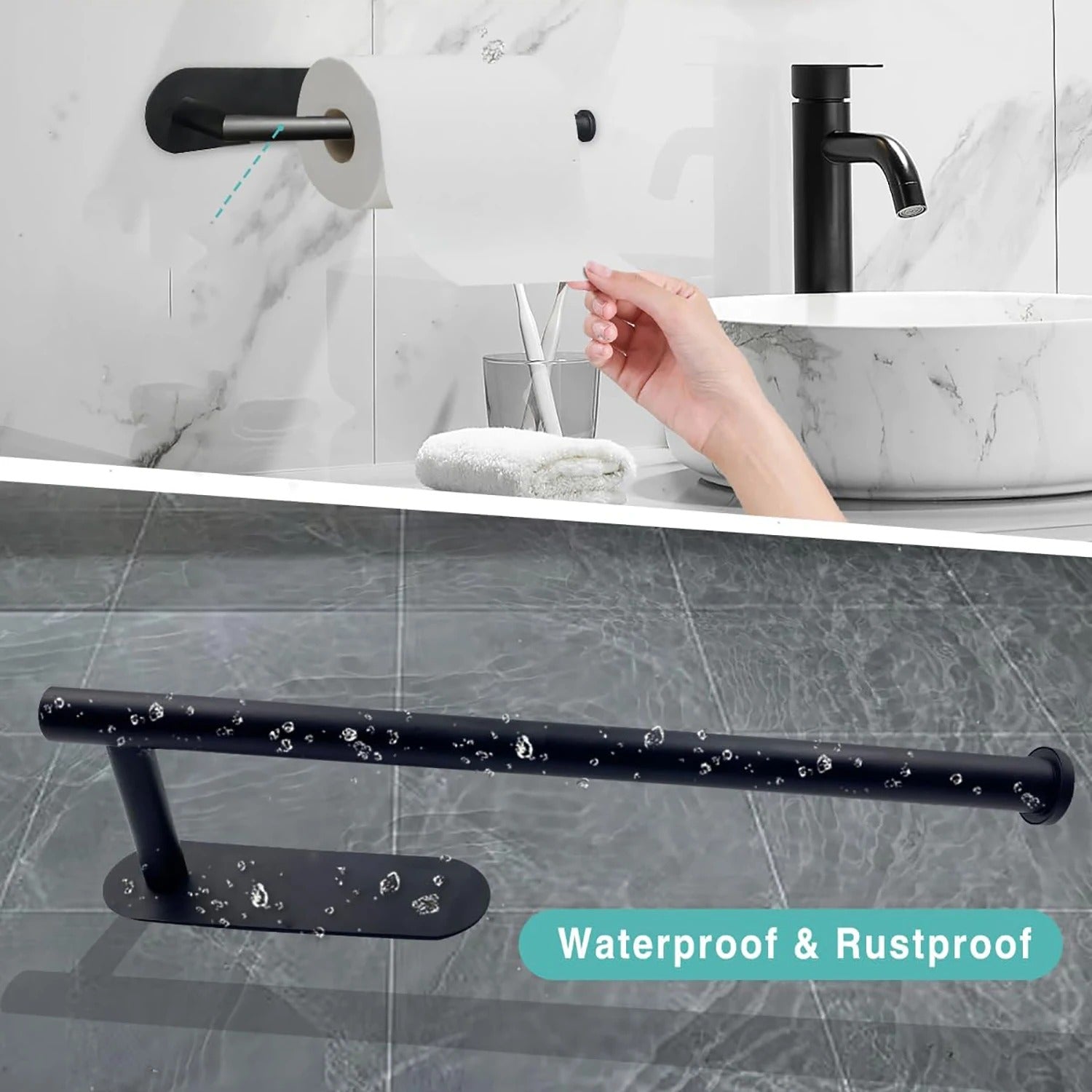 No-Drill Under-Cabinet Paper Towel Holder – product image 4
