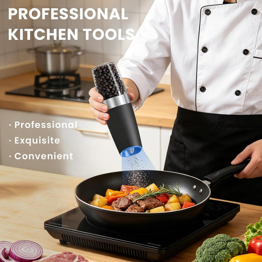 Automatic Gravity Salt and Pepper Grinder Set – product image 2