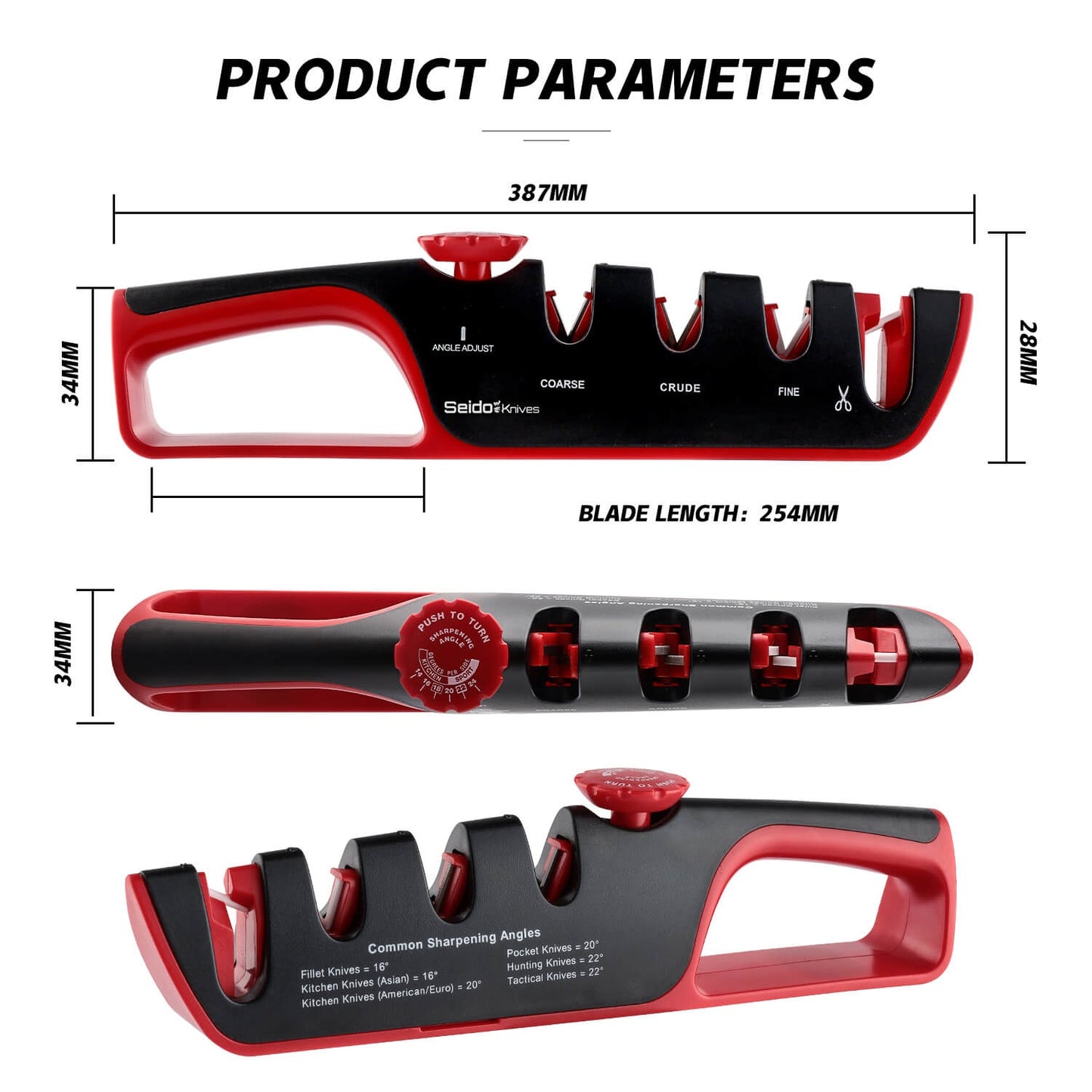 4-Stage Manual Knife Sharpener – product image 2