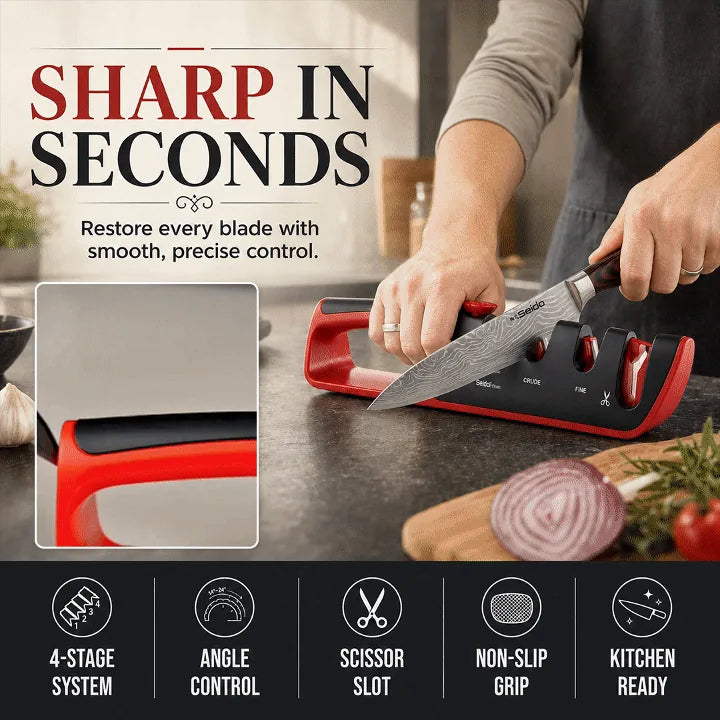 4-Stage Manual Knife Sharpener
