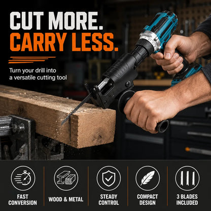 Electric Drill to Reciprocating Saw Adapter Kit
