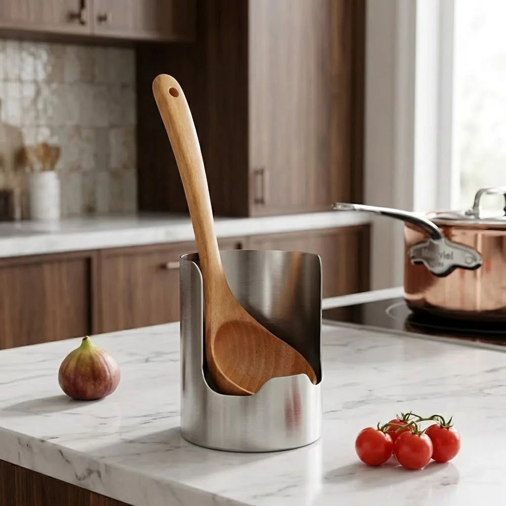 Stainless Steel Spoon and Lid Rest – product image 1