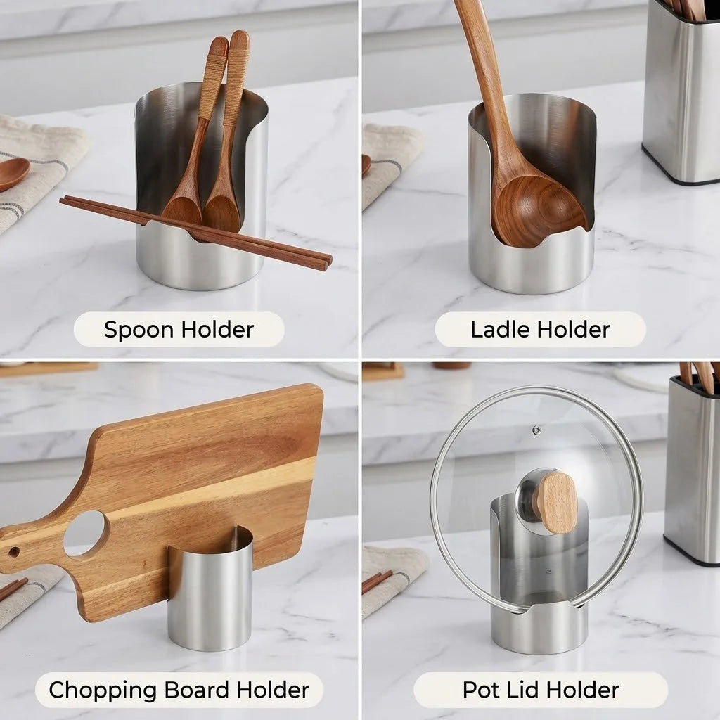 Stainless Steel Spoon and Lid Rest – product image 6