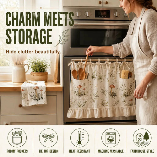 Seasonal Bow Oven Door Cover