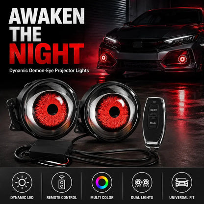 33-Mode Demon Eye LED Headlight Kit