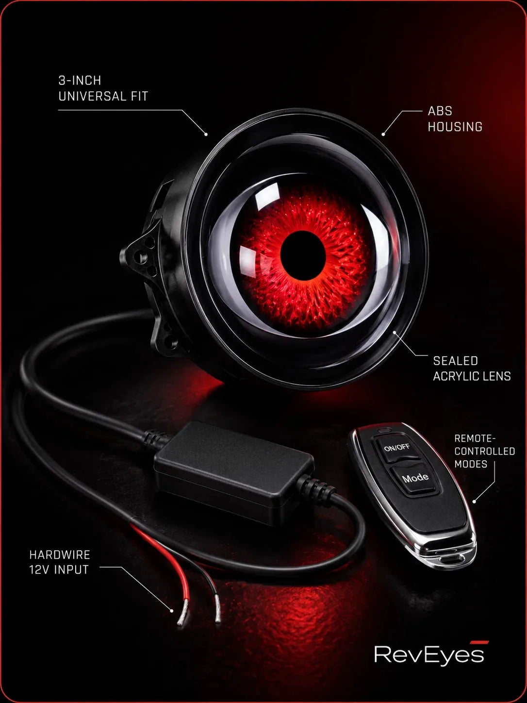 33-Mode Demon Eye LED Headlight Kit