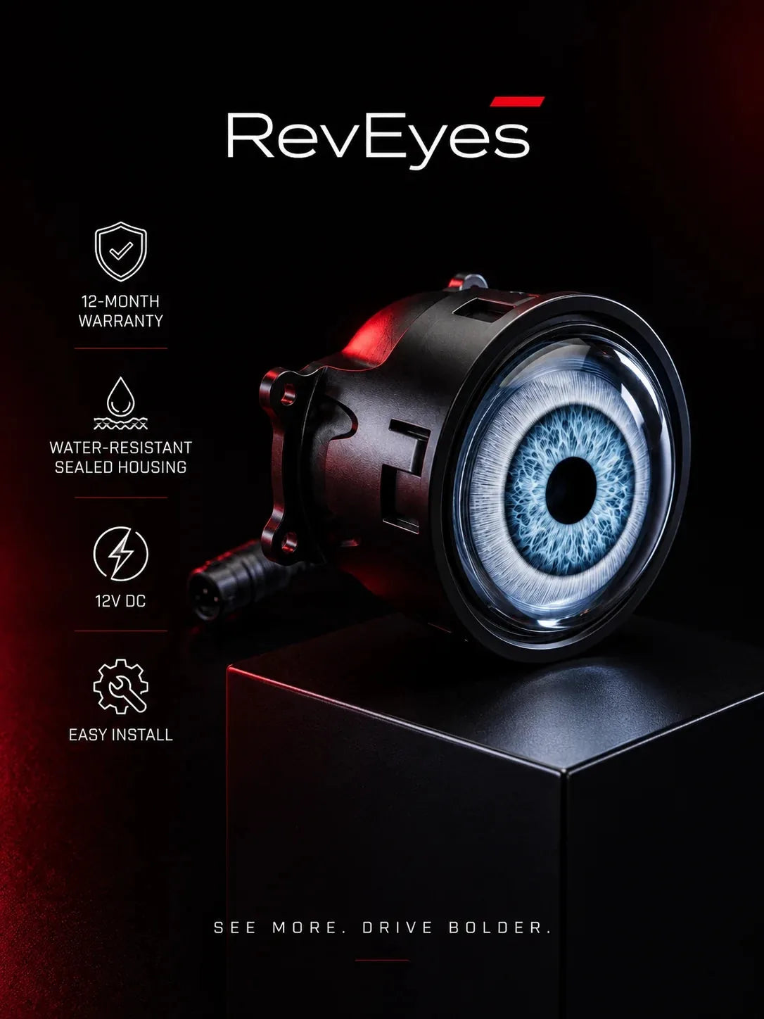 33-Mode Demon Eye LED Headlight Kit