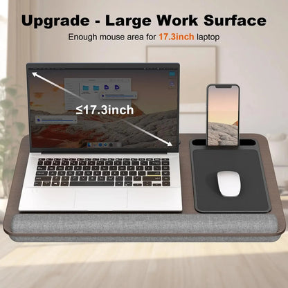 Cushioned Lap Desk with Phone Holder and Storage – product image 2