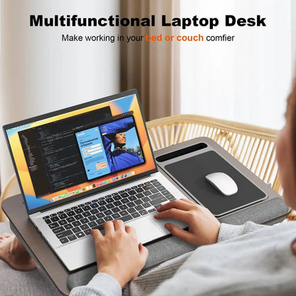 Cushioned Lap Desk with Phone Holder and Storage – product image 3