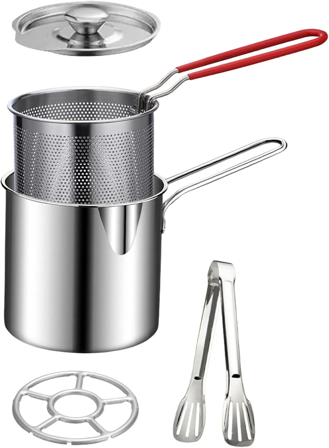 5-Piece Stainless Steel Mini Deep Fryer Set – product image 6