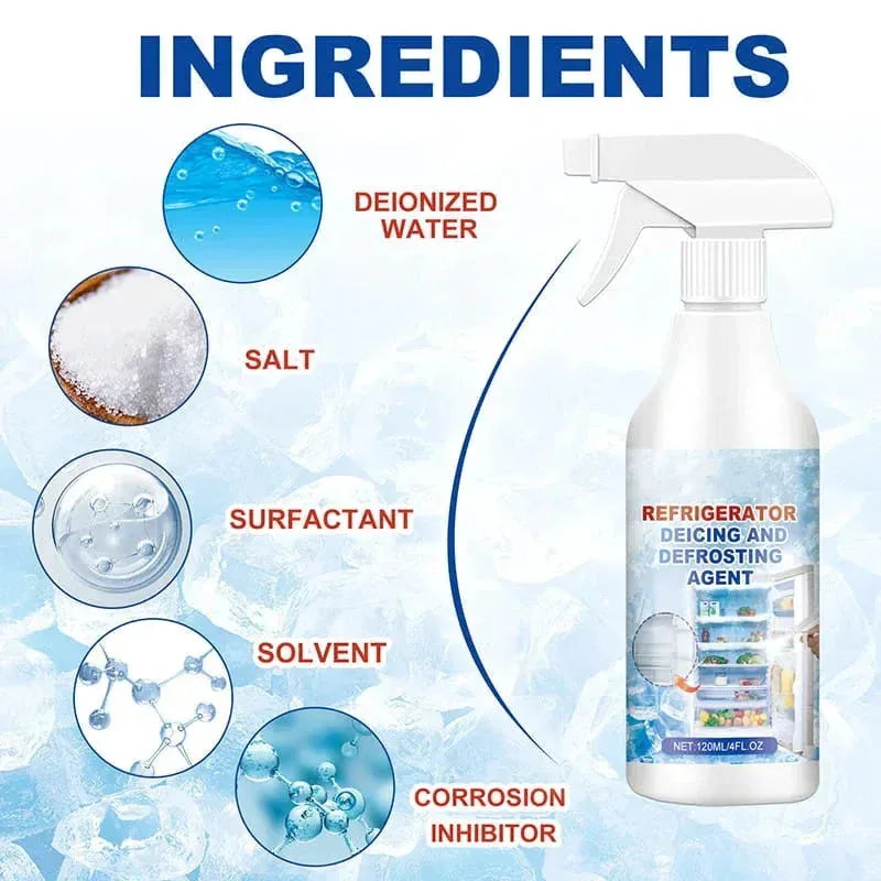Freezer Defrosting Spray with Scraper – 2 Bottles – product image 2