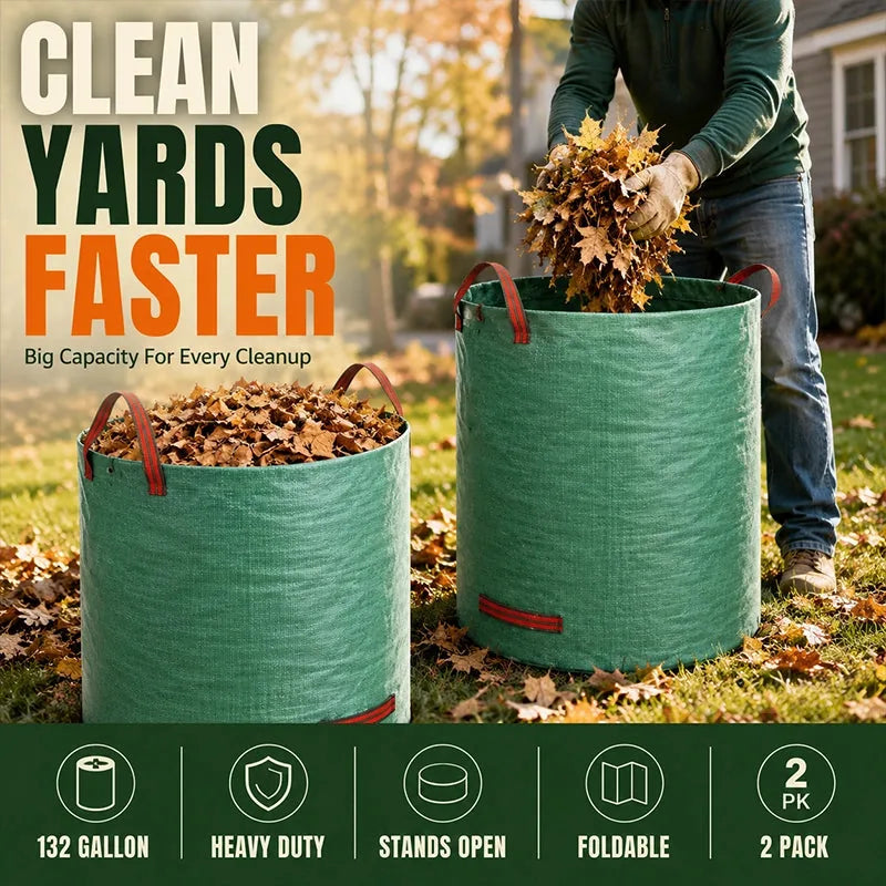 272L Reusable Leaf and Garden Waste Bag