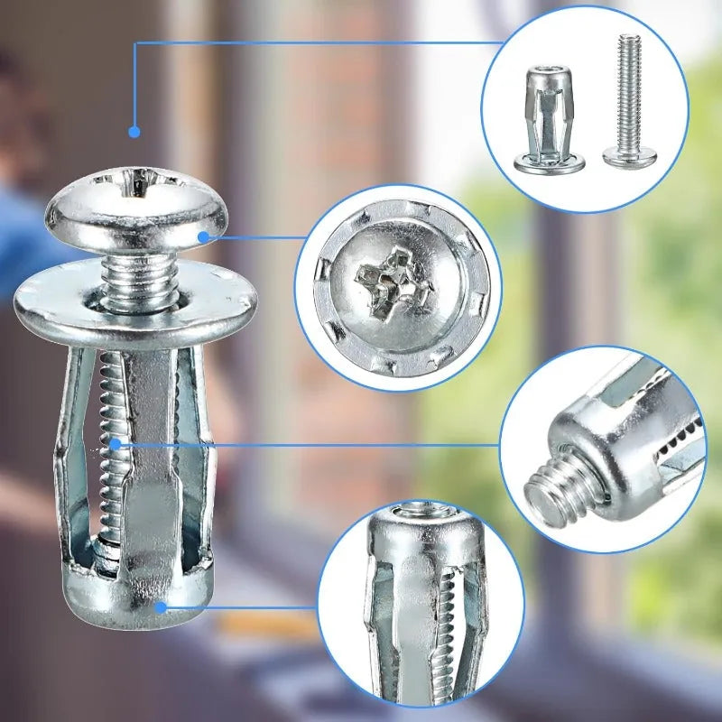 Heavy-Duty Hollow Wall Anchors – 50 Pack
