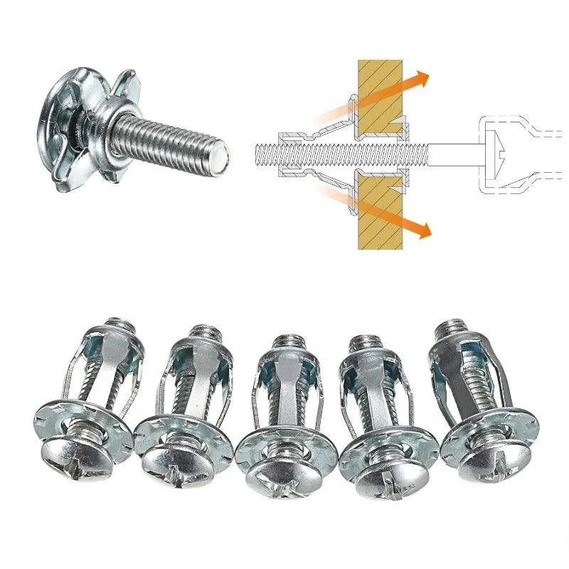 Heavy-Duty Hollow Wall Anchors – 50 Pack
