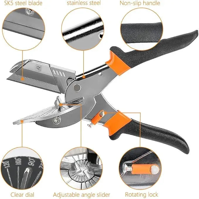 Adjustable Multi-Angle Miter Shears – 45° to 135° – product image 4