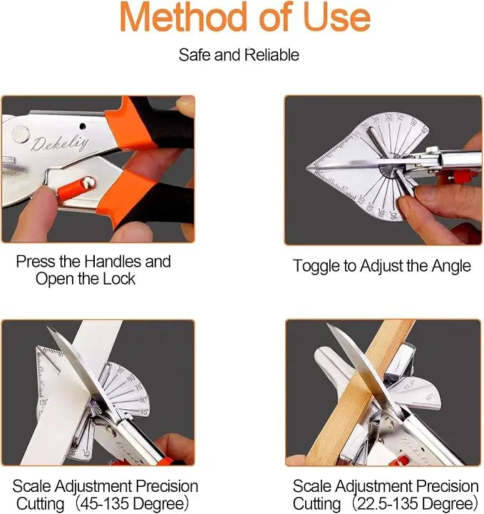 Adjustable Multi-Angle Miter Shears – 45° to 135° – product image 5