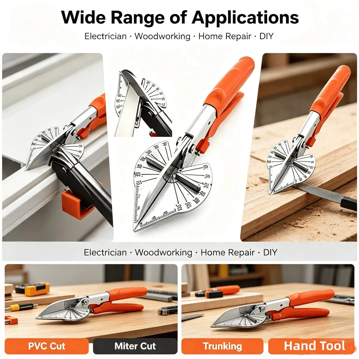 Adjustable Multi-Angle Miter Shears – 45° to 135° – product image 7
