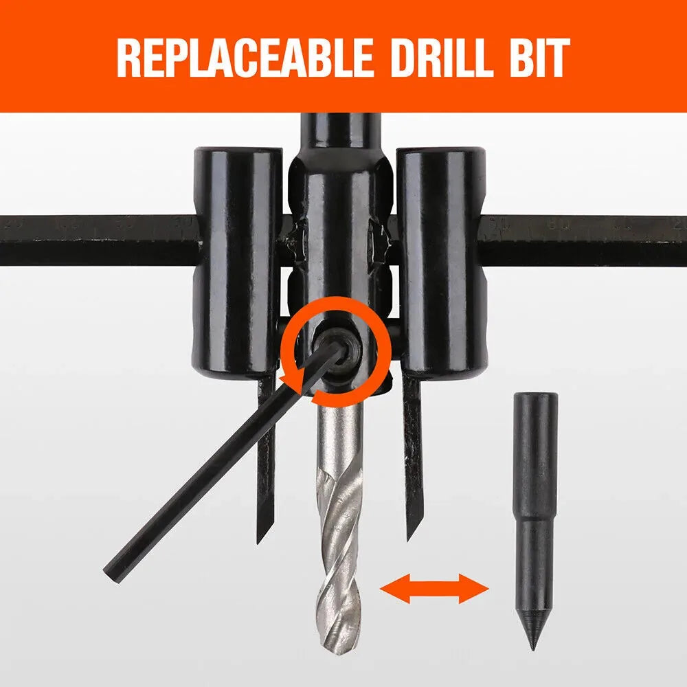 Adjustable Aircraft-Style Circle Hole Cutter – 30–200mm – product image 3