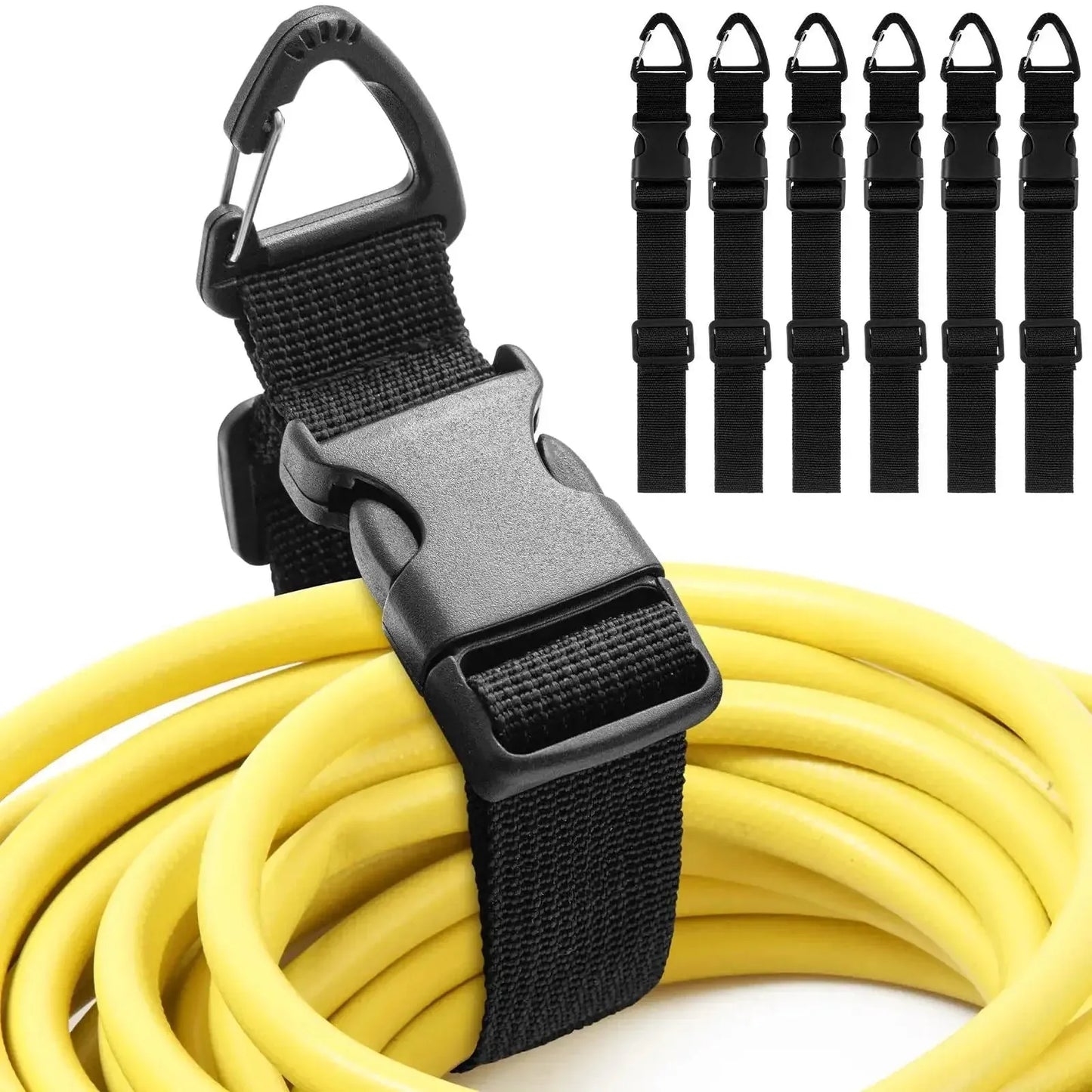 Adjustable Extension Cord Organizer Straps – 8 Pack – product image 1