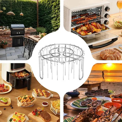 Stainless Steel Vertical Skewer Rack with 48 Skewers – product image 1