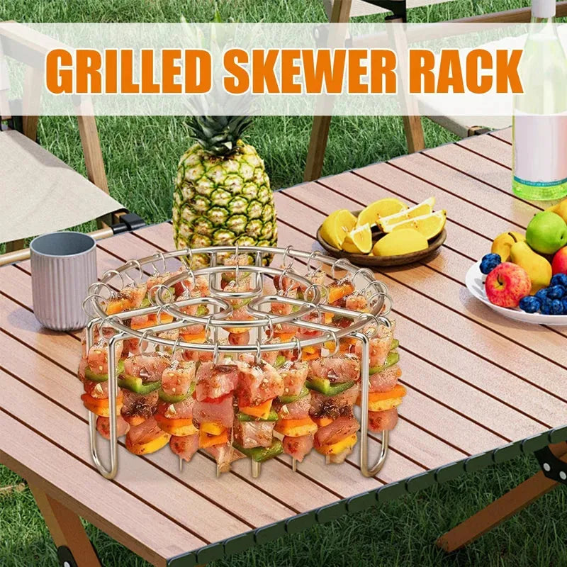 Stainless Steel Vertical Skewer Rack with 48 Skewers – product image 4