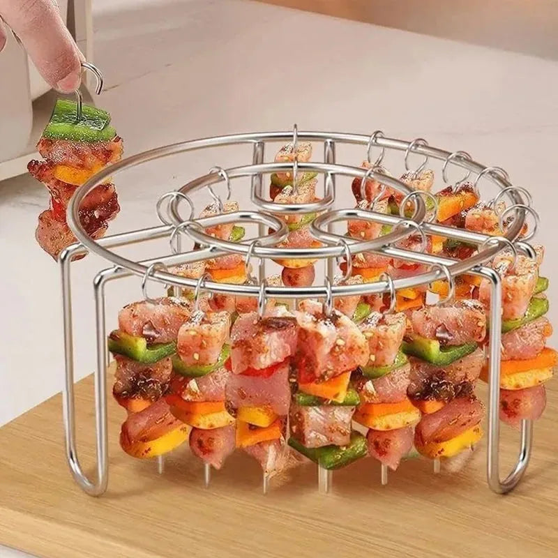 Stainless Steel Vertical Skewer Rack with 48 Skewers – product image 5