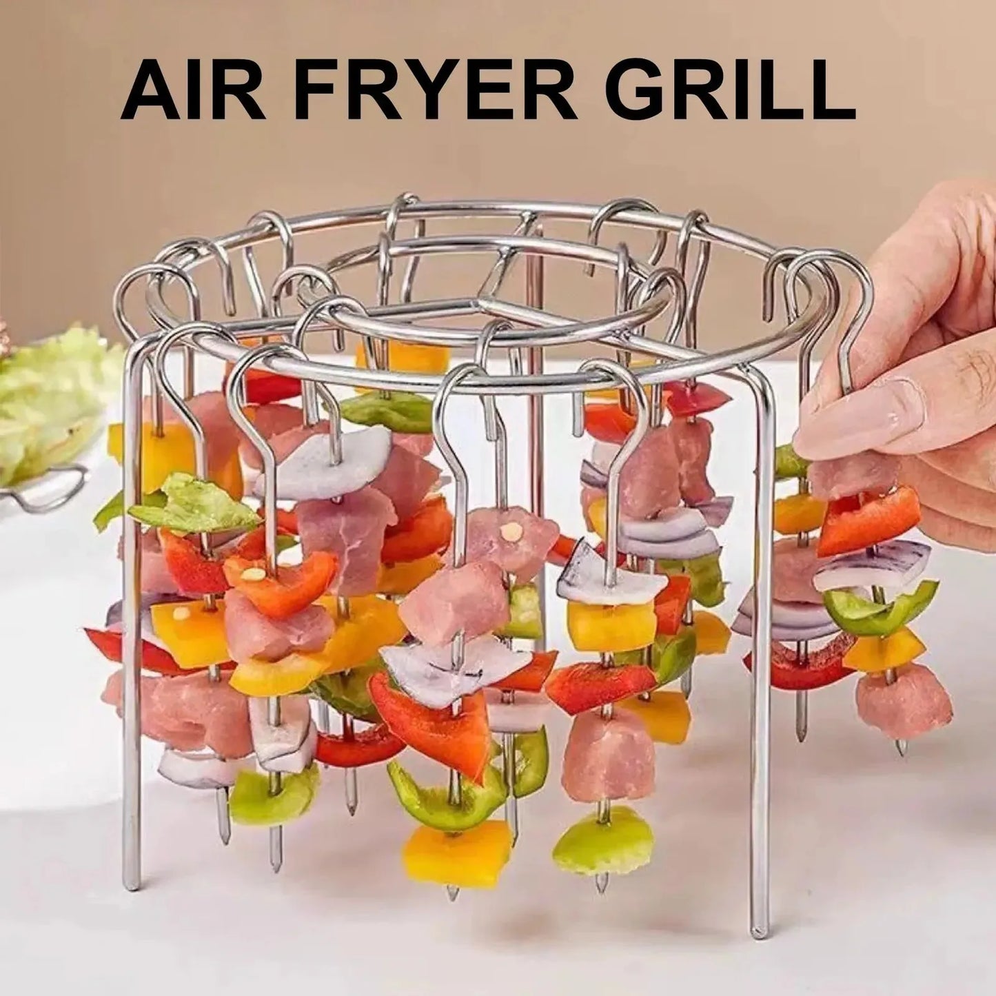 Stainless Steel Vertical Skewer Rack with 48 Skewers – product image 7