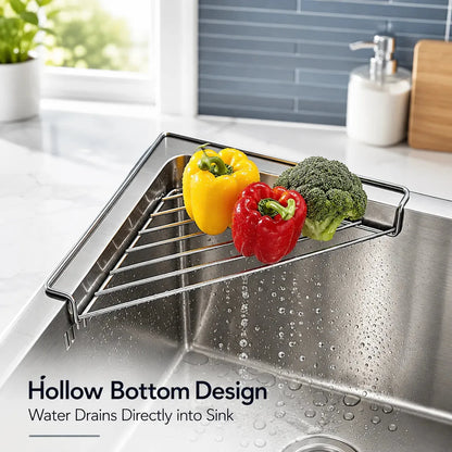 Stainless Steel Triangle Sink Drying Racks – 2 Pack – product image 6