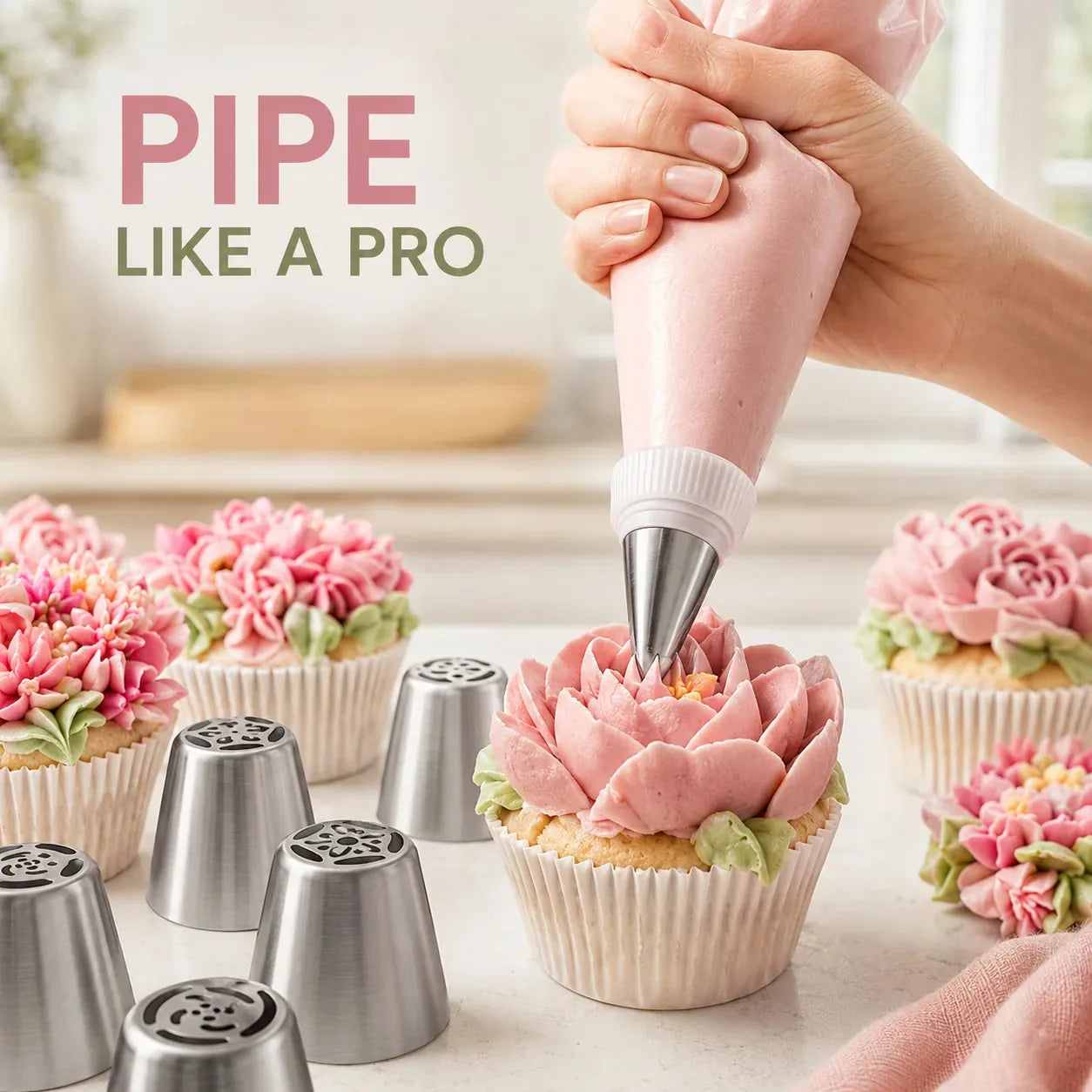 27-Piece Flower Piping Tip Kit – product image 2