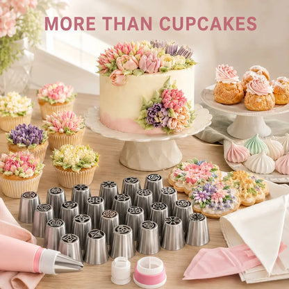 27-Piece Flower Piping Tip Kit – product image 7