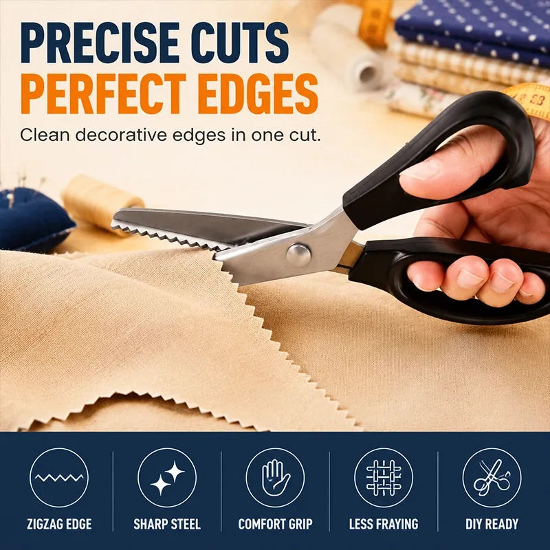 Stainless Steel Zigzag Pinking Shears