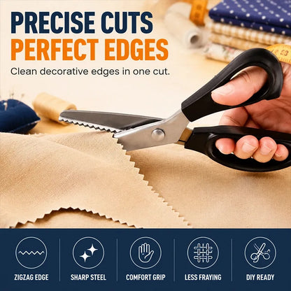 Stainless Steel Zigzag Pinking Shears