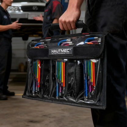 9-Piece Rainbow Ball-End Hex Key Set with Leverage Bar – product image 7