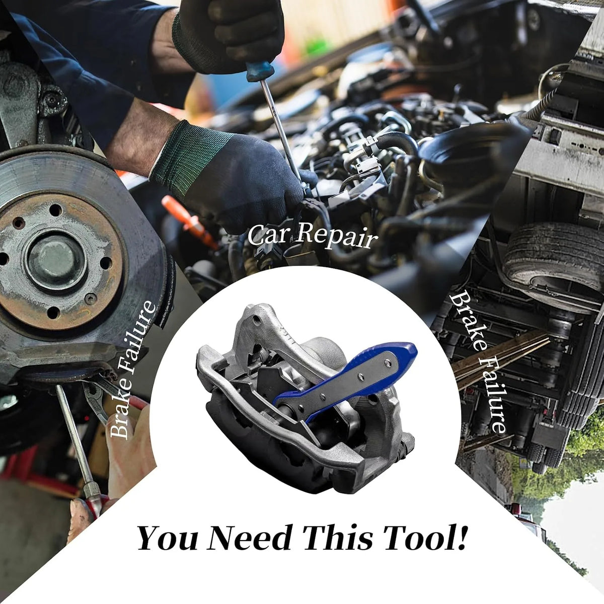 Adjustable Brake Caliper Piston Spreader Tool – product image 6