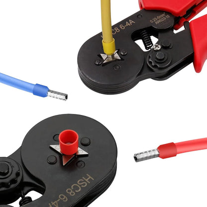 Self-Adjusting Ferrule Crimping Tool Kit with 200 Terminals