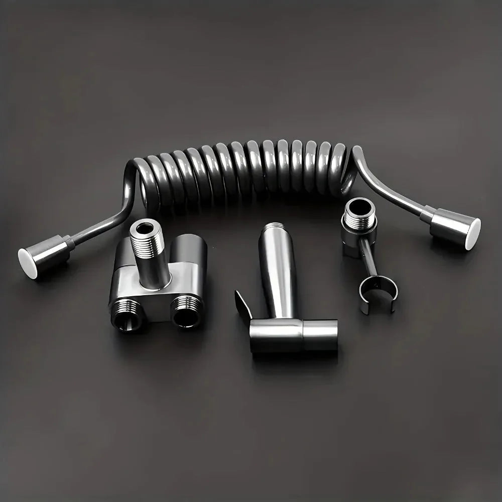 Dual-Control Handheld Bidet Sprayer and Angle Valve Set – product image 1