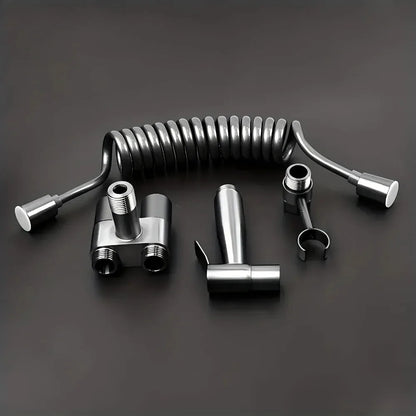 Dual-Control Handheld Bidet Sprayer and Angle Valve Set – product image 1