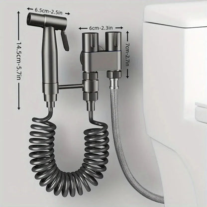 Dual-Control Handheld Bidet Sprayer and Angle Valve Set – product image 4