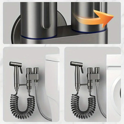 Dual-Control Handheld Bidet Sprayer and Angle Valve Set – product image 5