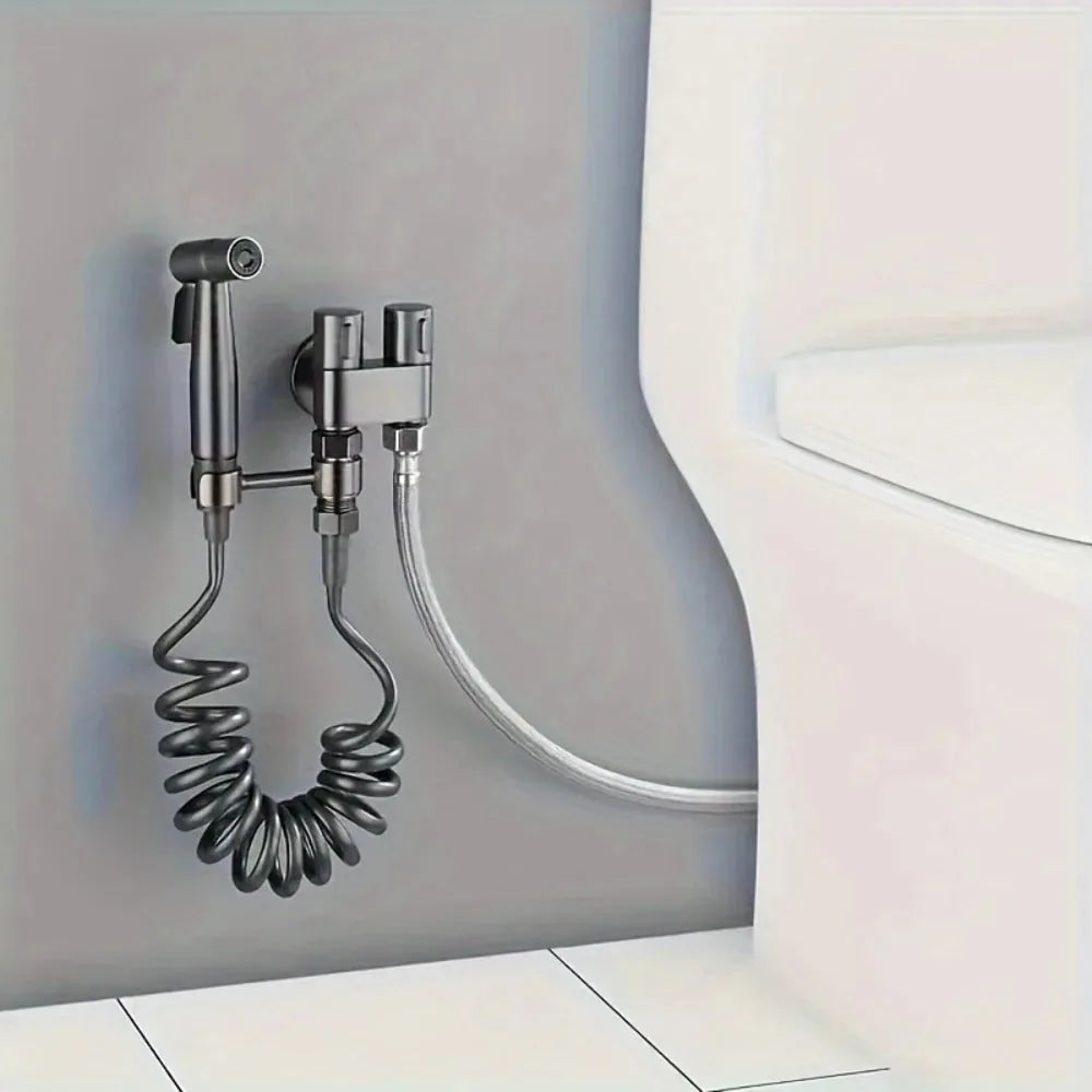 Dual-Control Handheld Bidet Sprayer and Angle Valve Set – product image 6