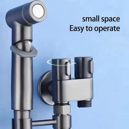 Dual-Control Handheld Bidet Sprayer and Angle Valve Set – product image 7