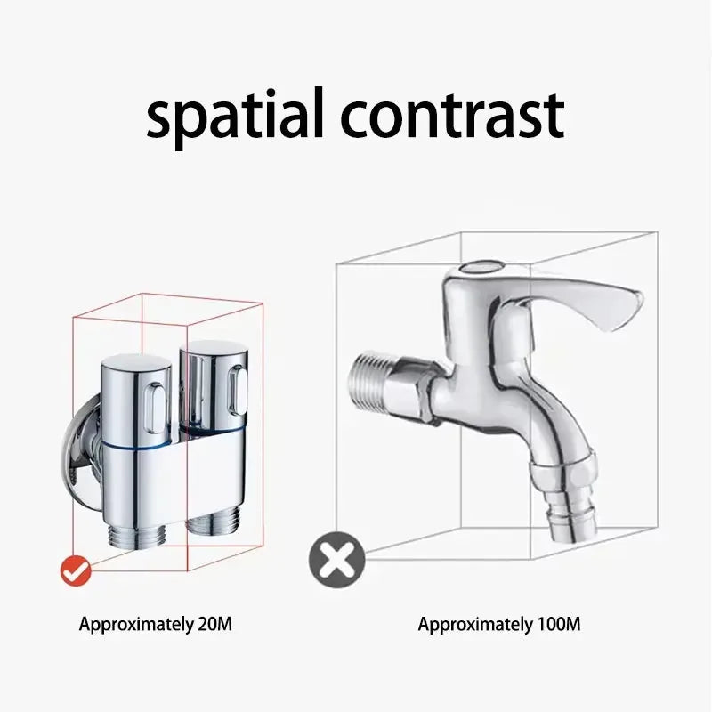 Dual-Control Handheld Bidet Sprayer and Angle Valve Set – product image 8