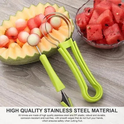 3-in-1 Stainless Steel Melon Baller and Fruit Tool Set – product image 1