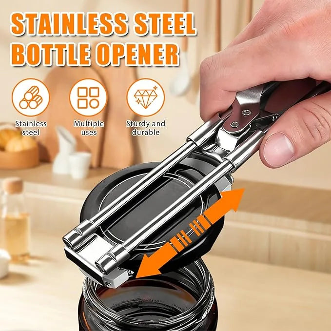 Adjustable Stainless Steel Jar and Bottle Opener – product image 3