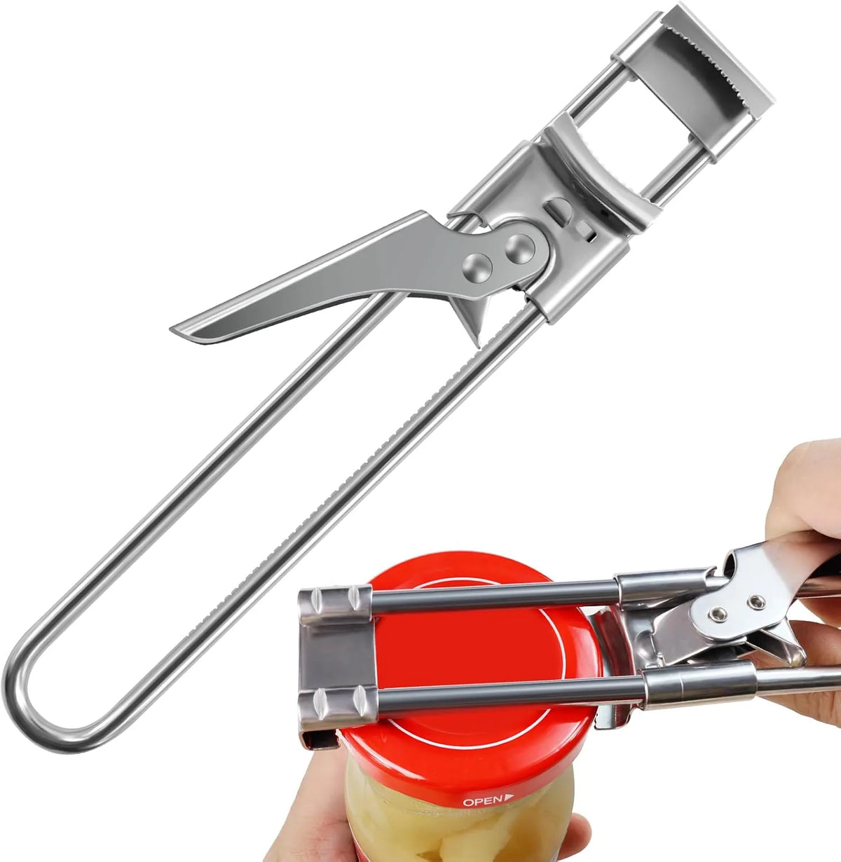 Adjustable Stainless Steel Jar and Bottle Opener – product image 8