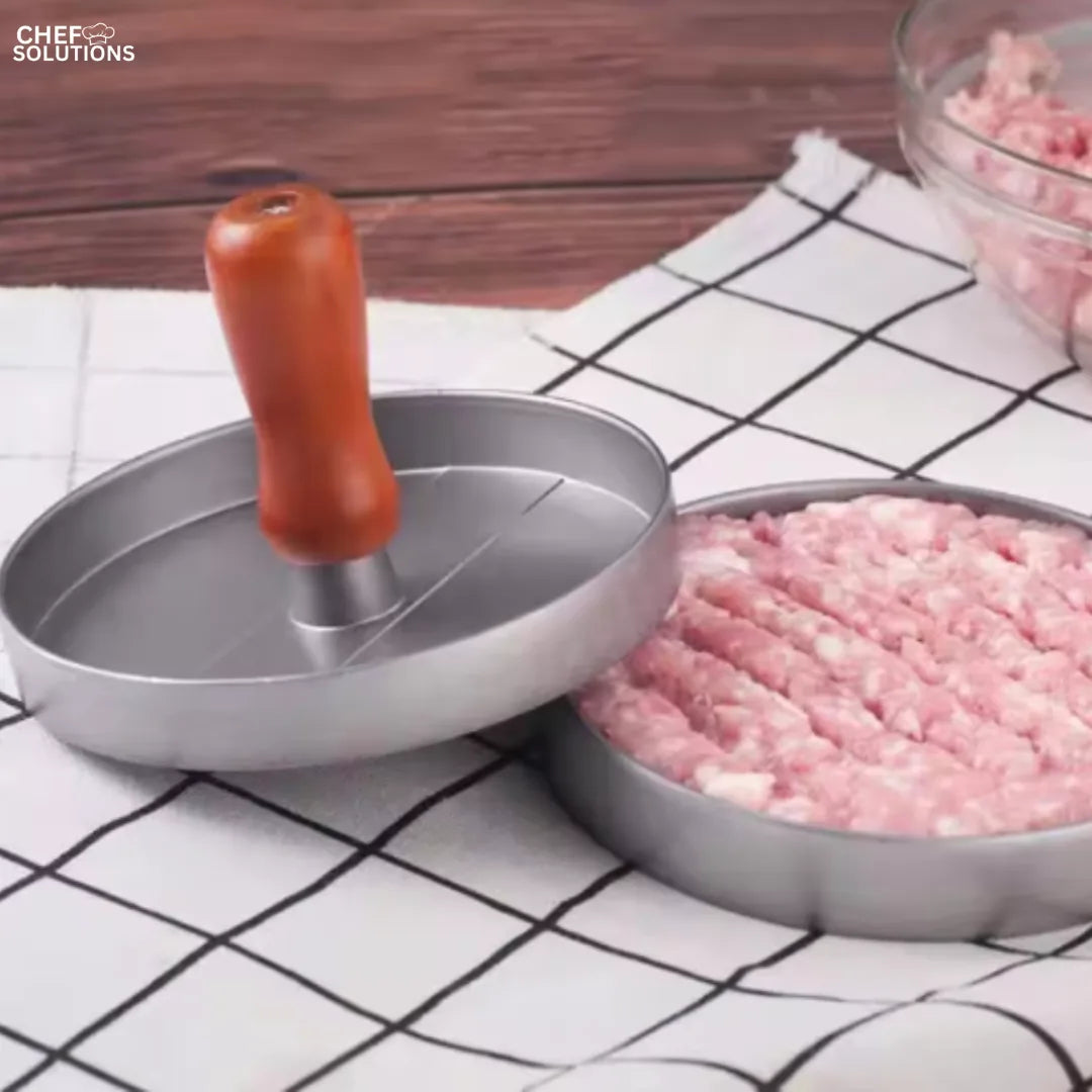 Wood-Handle Nonstick Burger Patty Press – product image 2