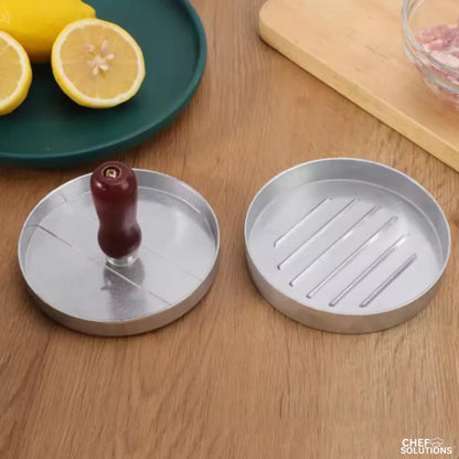 Wood-Handle Nonstick Burger Patty Press – product image 4
